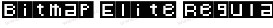 Bitmap Elite Regular字体转换